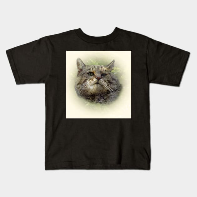 Wild cat Kids T-Shirt by Guardi